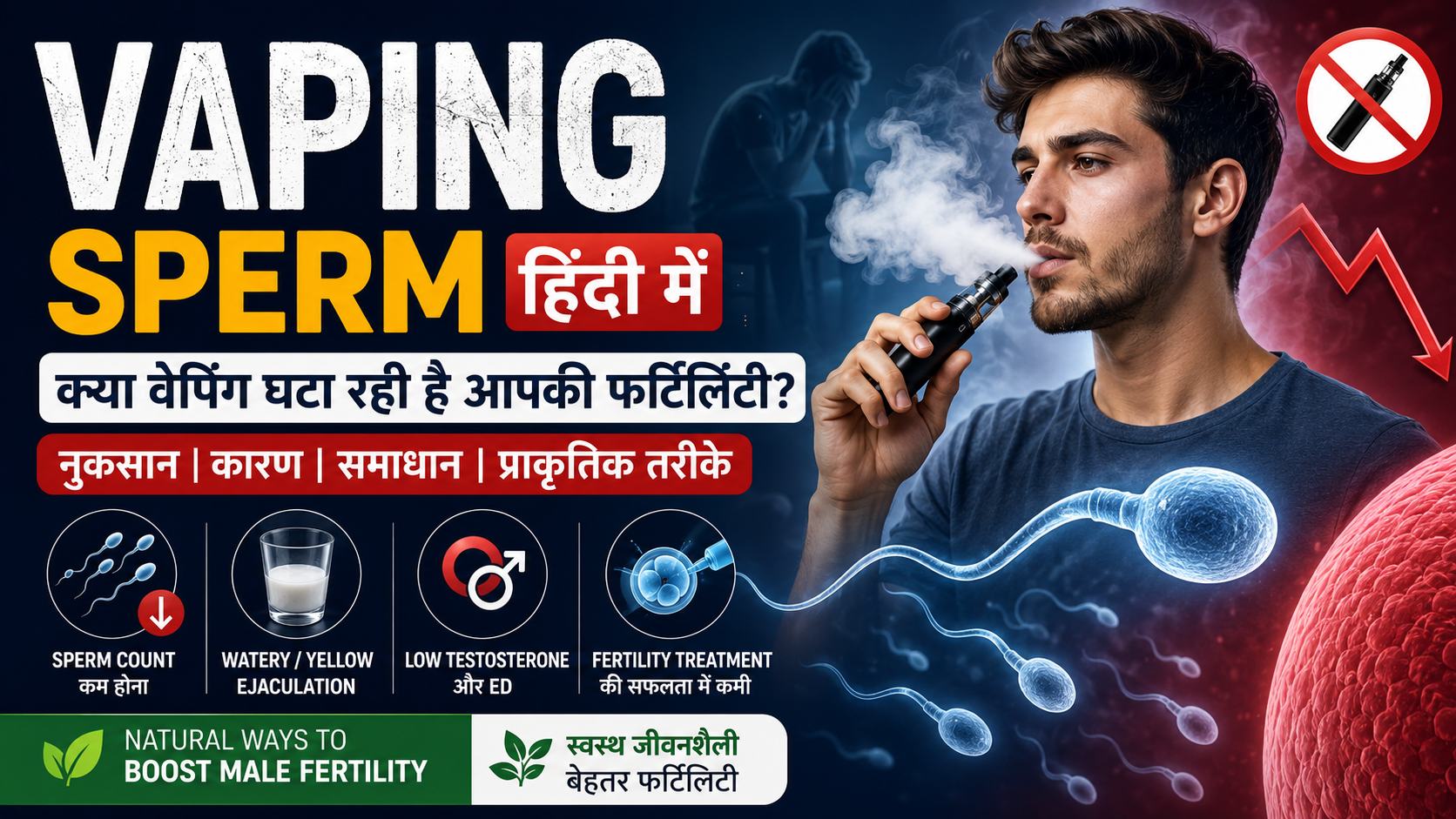 Vaping Sperm Hindi | Does Vaping Reduce Fertility | Vaping and Male Fertility